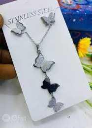 Stainless steel necklace for sale at iyanaiba market