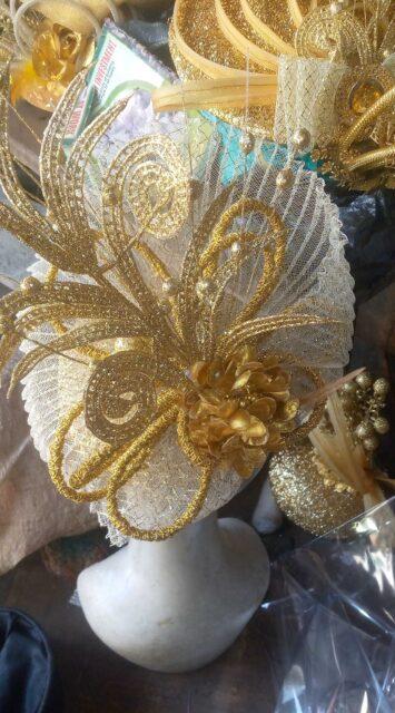 Fascinator for sale at iyana iba market