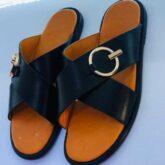 Hand made leather slippers for men for sale