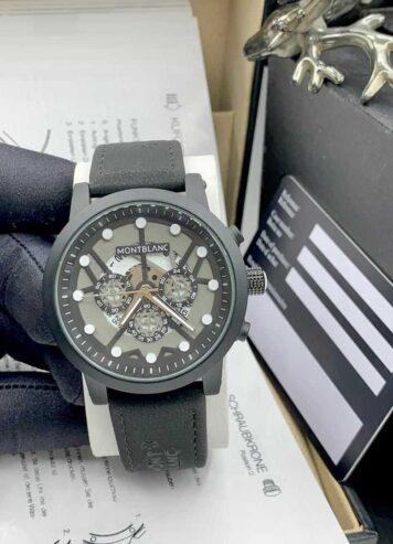 Mont blanc leather wristwatch for sale at mandilas