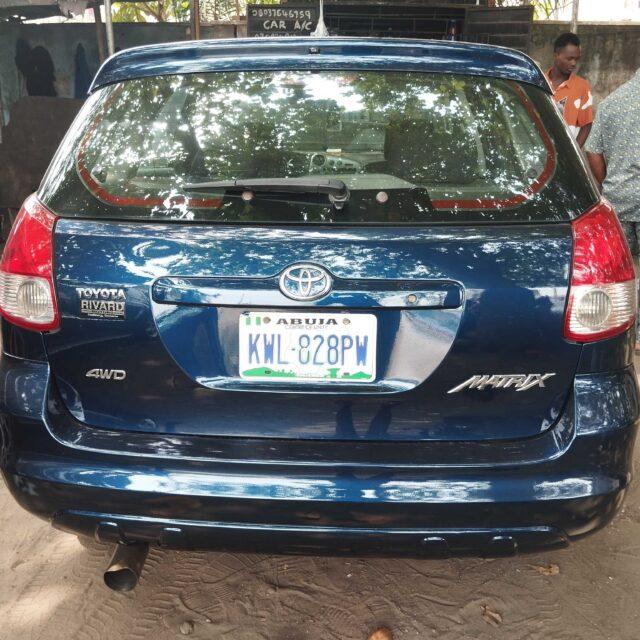 Toyota matrix car for sale at ojo alaba