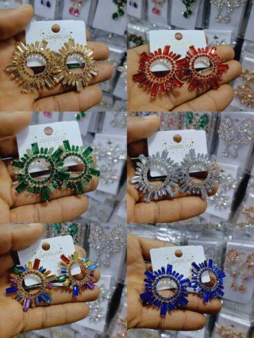 Celebrity earrings for sale at balogun market