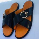 Hand made leather slippers for men for sale