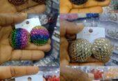 Celebrity earrings for sale at balogun market