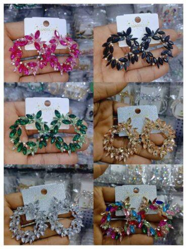 Celebrity earrings for sale at balogun market