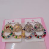 Statement earrings for sale at trade fair