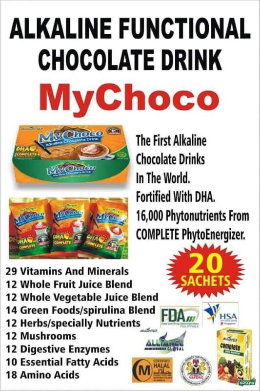 Alkaline chocolate drinks for both children and adults