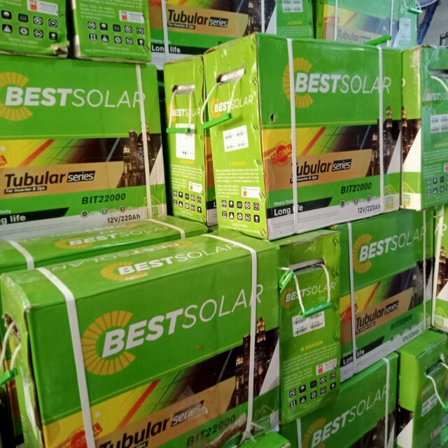 Best Solar Tubular Battery 220ah Available For Sale at Ojo Alaba