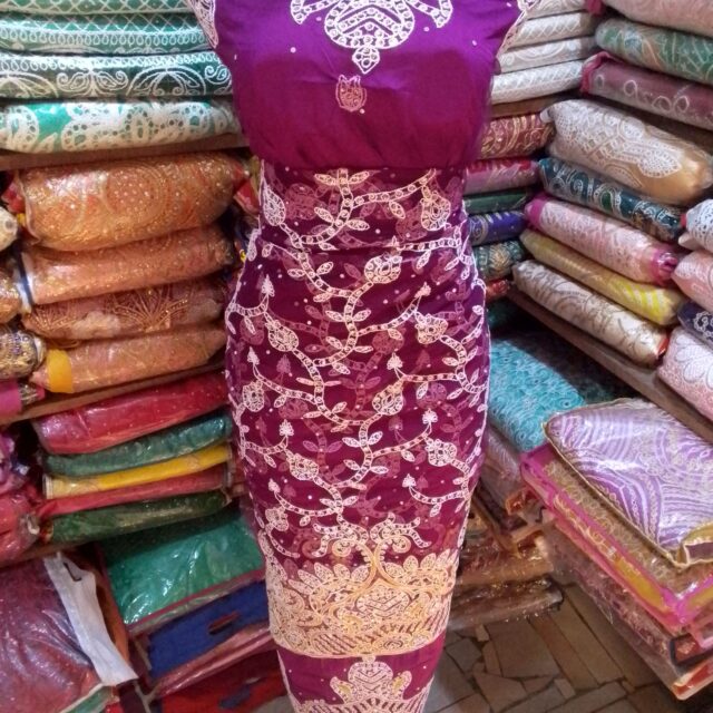 Indian net gorge for sale at Balogun market