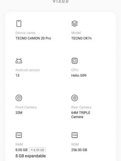 Tecno camon 20