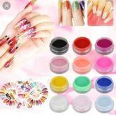 12 Colors Acrylic Nail Art Carving Powder Nail Decoration.