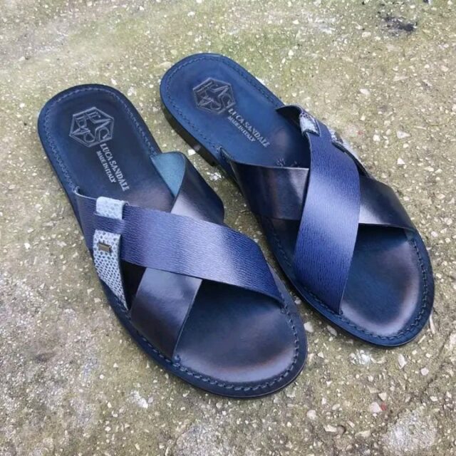 Handmade leather slippers for sale ikorodu