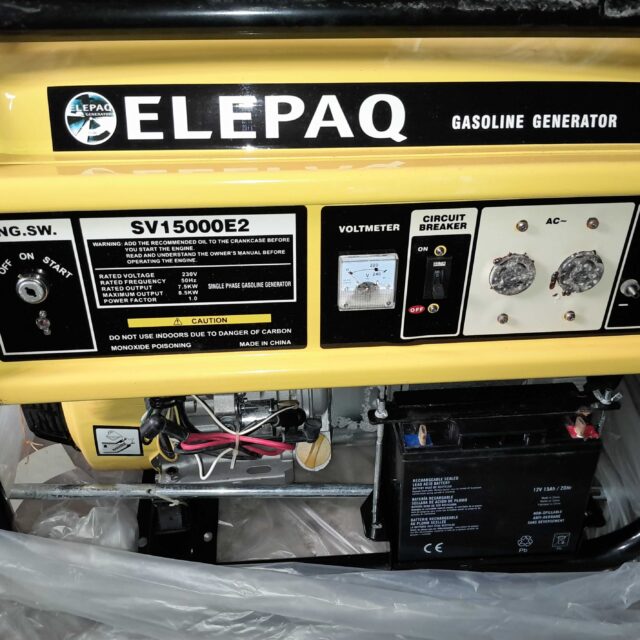 7.5 kva Original Elepaq Petrol Generator (sv 15000 e2) – Ojo Alaba