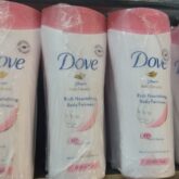 Dove body lotion for sale at trade fair