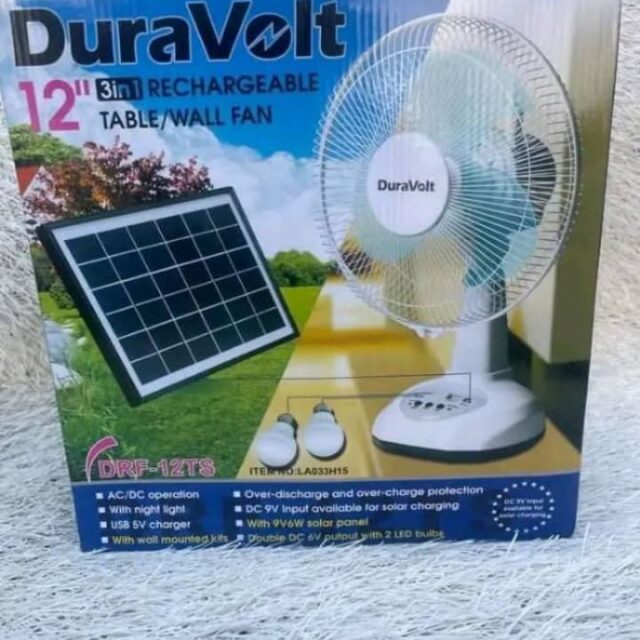 Original Rechargeable Fan With Panel For sale