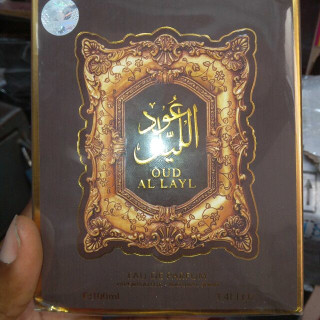 OUD AL LAYAl perfume for sale at trade fair market