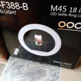 14 inch RGB Ring light with three phone holders and remote contro