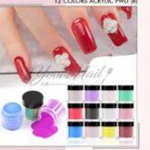 12 Colors Acrylic Nail Art Carving Powder Nail Decoration.