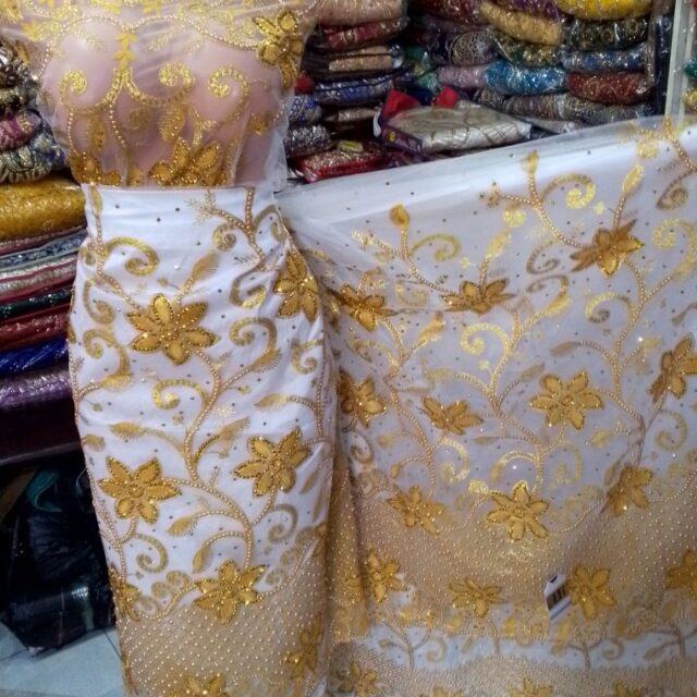 Indian George Net Fabric In Lagos For Sale at Balogun Market