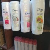 Dove body lotion for sale at trade fair