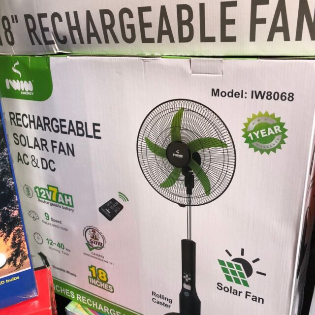 IWIN Rechargeable Solar Fans For Sale