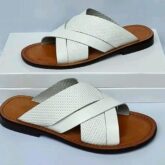 Hand made leather slippers for sale ikorodu