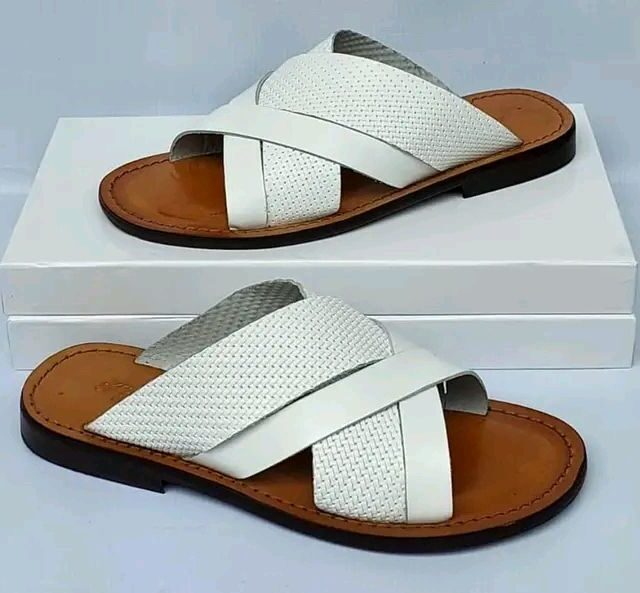 Hand made leather slippers for sale ikorodu