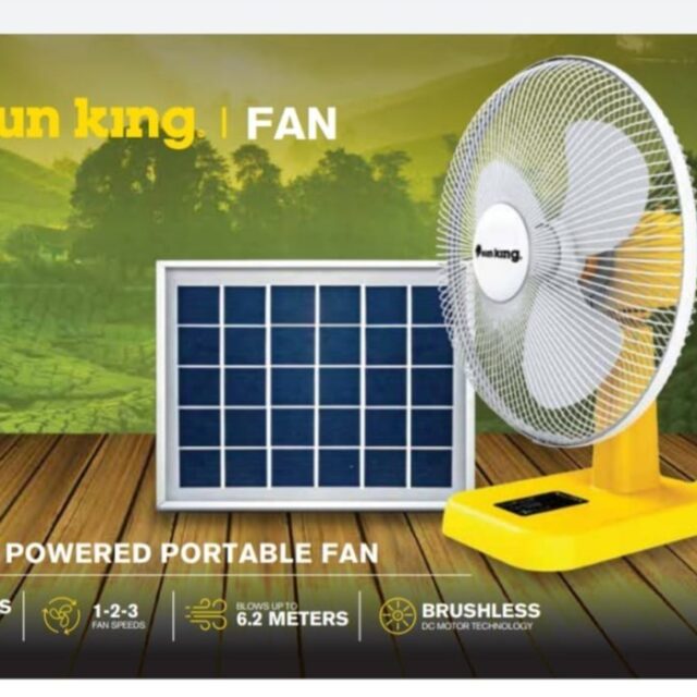 Sun King Solar Fan, Panel, Gen and Bulbs – Ojo Alaba