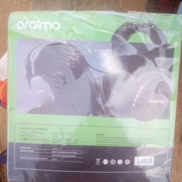 Quality oraimo wireless headset, powerful bass wireless headphone