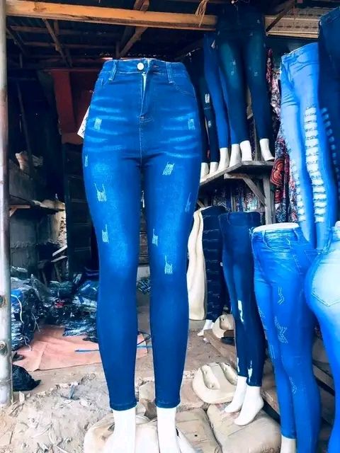 Ladies jeans for sale at Yaba market