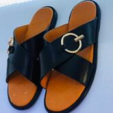 Leather slippers for sale at ikorodu