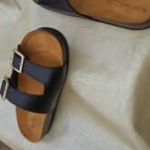 Handmade leather slippers for sale at ikorodu