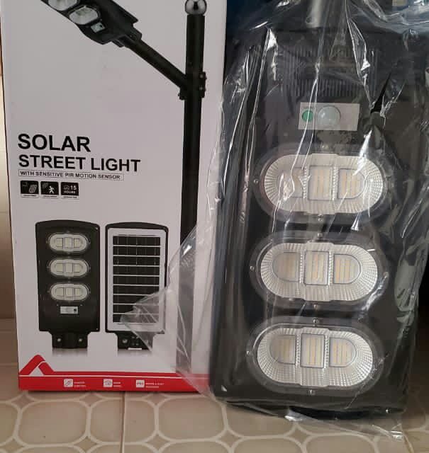 Solar street light at Ojo Alaba