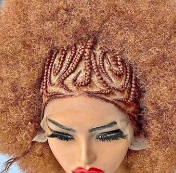 Braided afro wig for sale at ikorodu