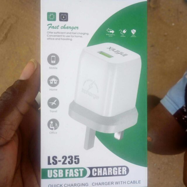 Oraimo charger and chplus charger and Samsung charger is availabl