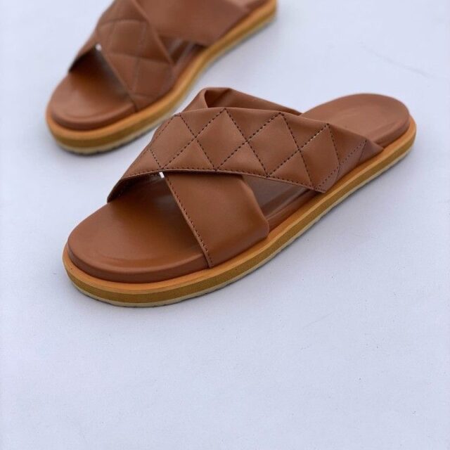 Leather slippers for sale at ikorodu