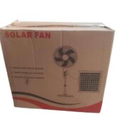 Solar fan with panel and charger