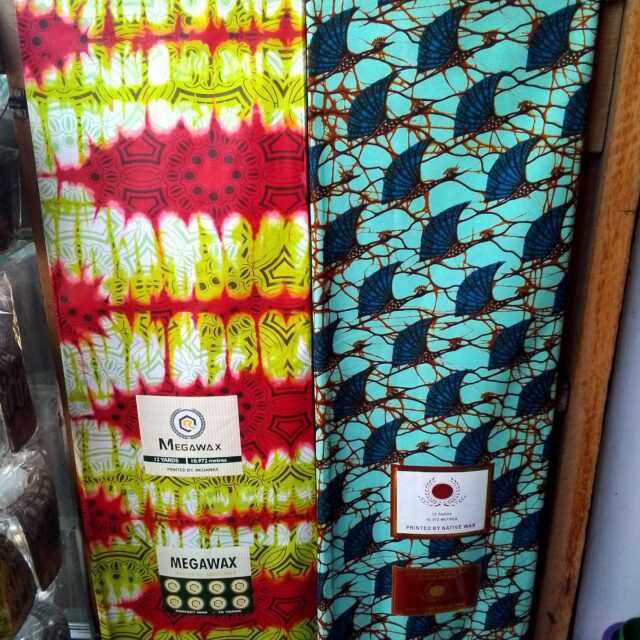 Megawax fabrics for sale at ikorodu