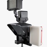 Portable Tablet and DSLR Teleprompter for Studio Use