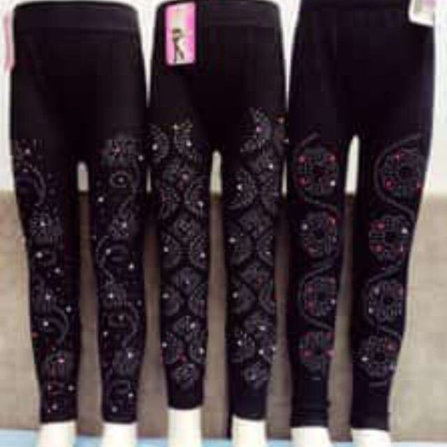 Ladies leggings, and children leggings, biker shorts, cartoons si