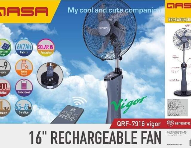 Rechargeable/ mixed fan for sale at Abule Ado building material m