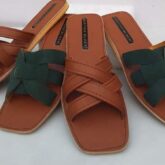 Leather slippers for sale at ikorodu