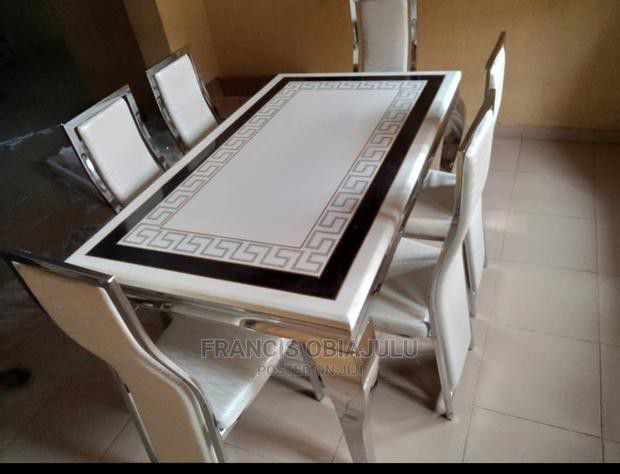 Marble dinning table set for sale at ikorodu