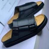 Handmade leather slippers for sale at ikorodu