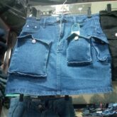 Combat jeans skirt for sale at yaba market