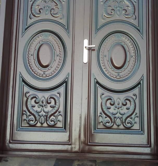 Iron gate and design door for sale at ikorodu