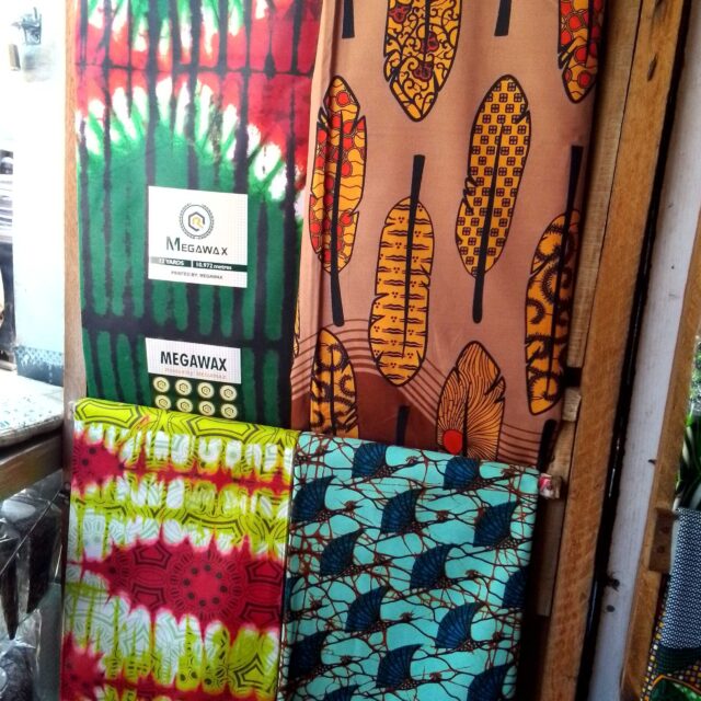 Megawax fabrics for sale at ikorodu