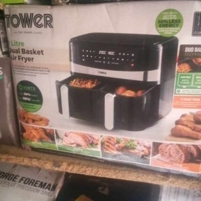 9 litters air fryer oven with double cup