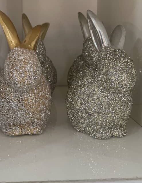 Gold and silver rabbit