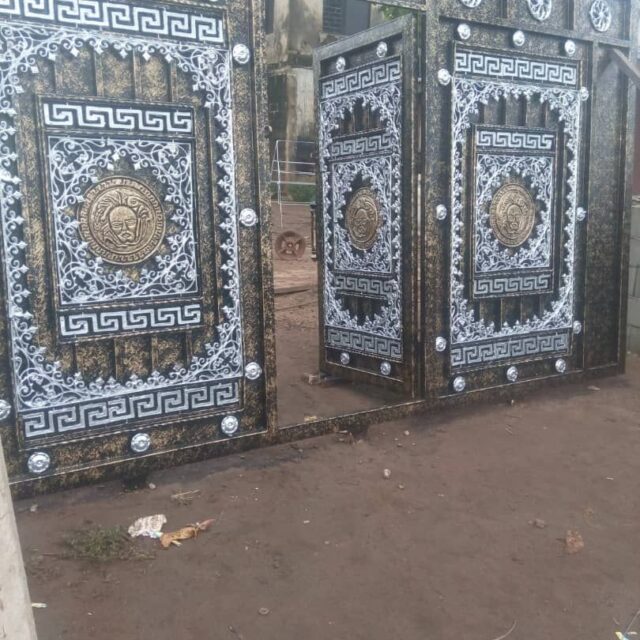 Iron gate and design door for sale at ikorodu